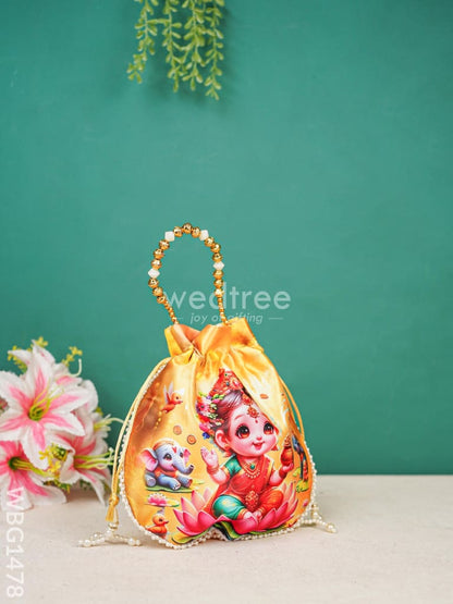 Potli Bag with Lakshmi Design - WBG1478