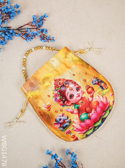 Potli Bag with Lakshmi Design - WBG1478
