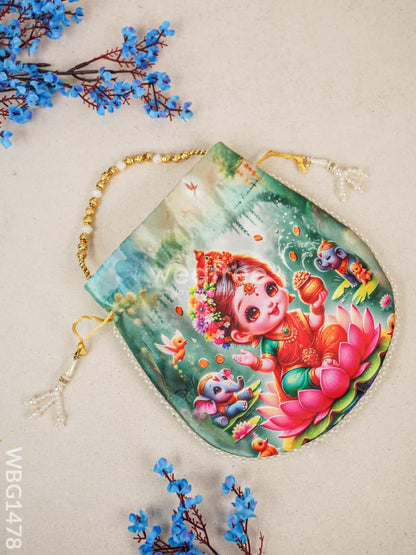 Potli Bag with Lakshmi Design - WBG1478