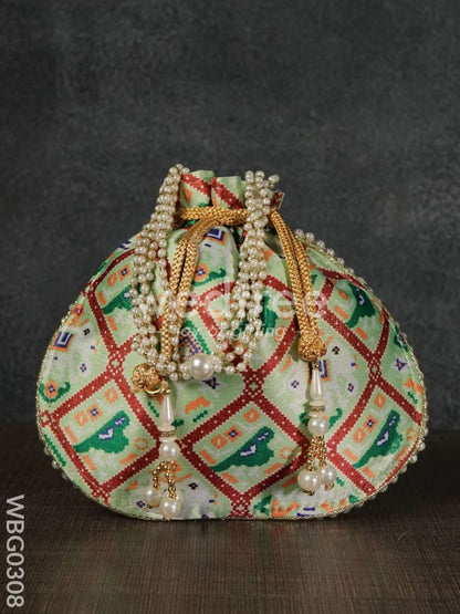 Potli bag with Patola Design - WBG0308