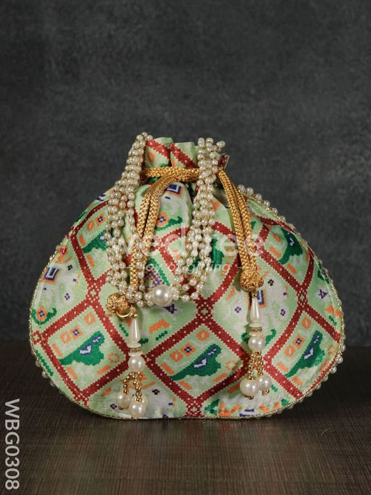 Potli bag with Patola Design - WBG0308