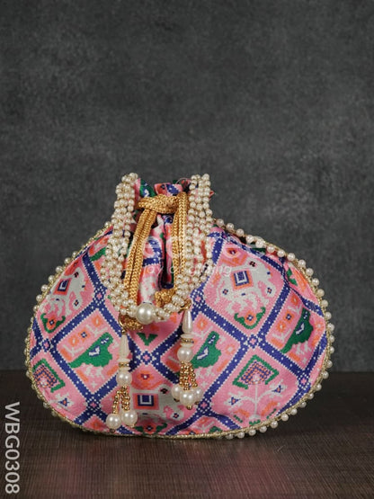 Potli bag with Patola Design - WBG0308