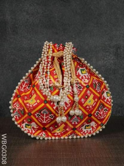 Potli bag with Patola Design - WBG0308