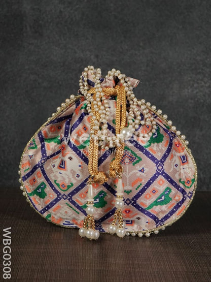 Potli bag with Patola Design - WBG0308