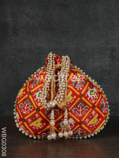 Potli bag with Patola Design - WBG0308
