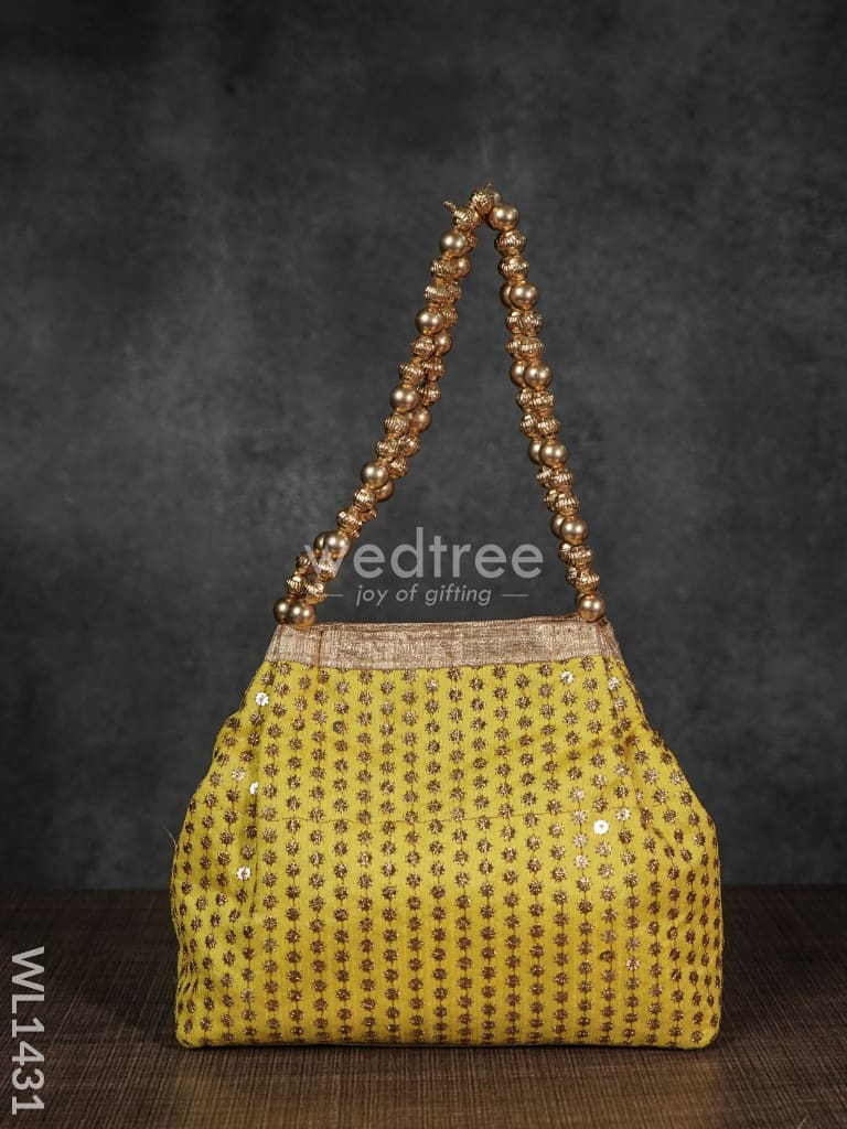 Potli Bag with Zari Embroided - WL1431