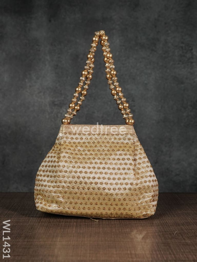 Potli Bag with Zari Embroided - WL1431