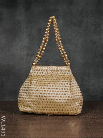 Potli Bag with Zari Embroided - WL1431