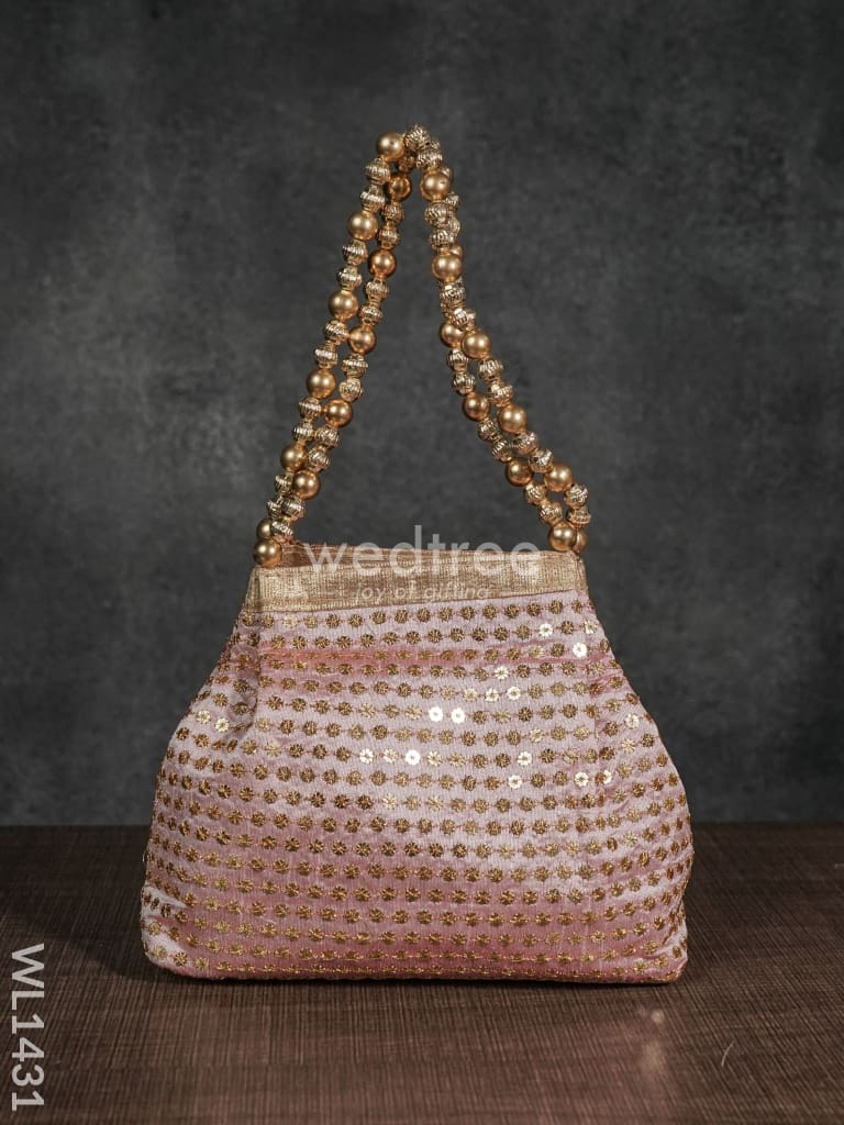 Potli Bag with Zari Embroided - WL1431