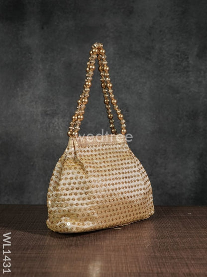 Potli Bag with Zari Embroided - WL1431