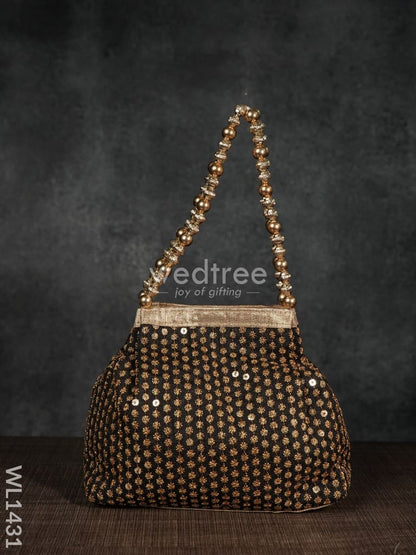 Potli Bag with Zari Embroided - WL1431