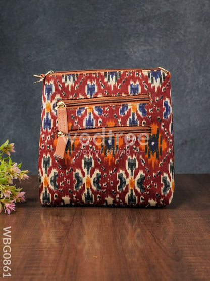 Printed Fabric Sling Bag - WBG0861