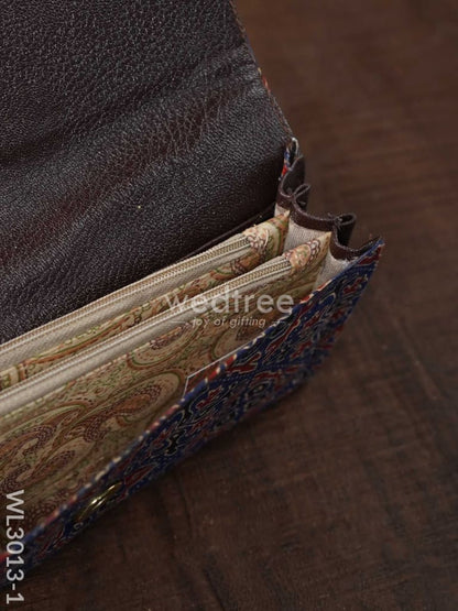 Printed Fabric Wallet with Flip Lock - WL3013