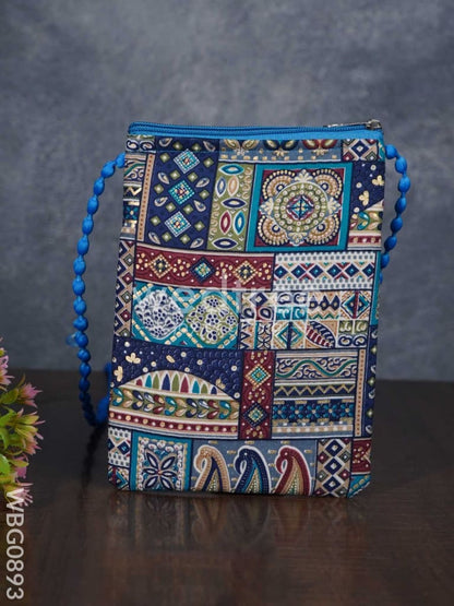 Printed Frabric Sling Bag - WBG0893