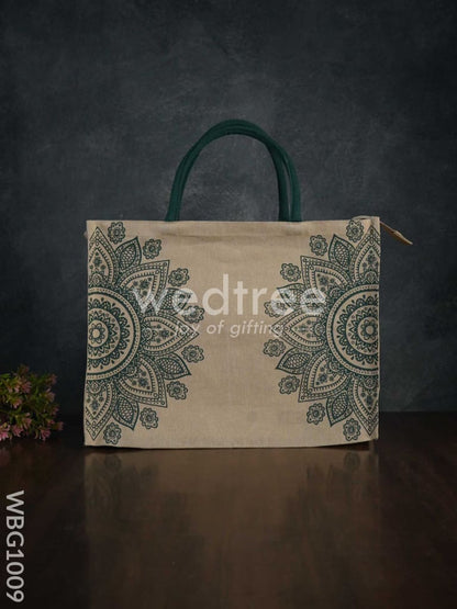 Printed Juco Bag - Mandala Art - WBG1009
