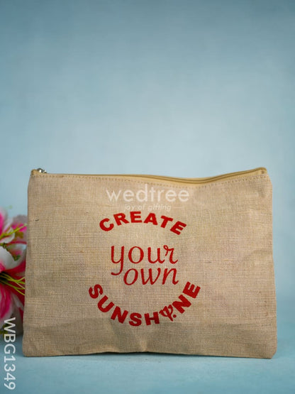 Printed Juco Pouch - WBG1349