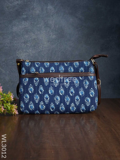 Printed Sling Bag in Cotton Fabric - WL3012