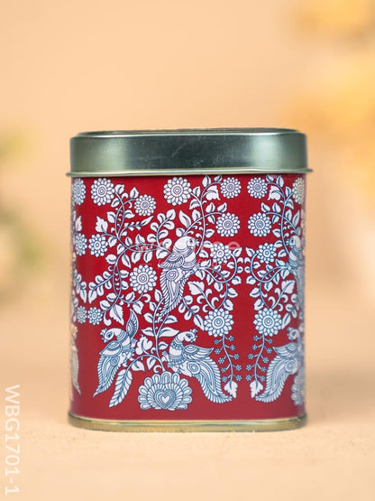 Printed Tin Box - Kalamkari Design - WBG1701-1