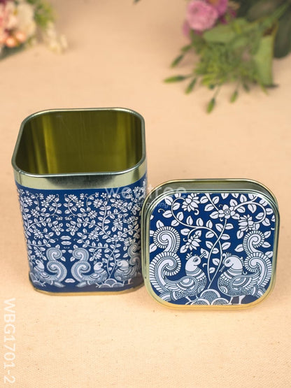 Printed Tin Box - Kalamkari Design - WBG1701-2
