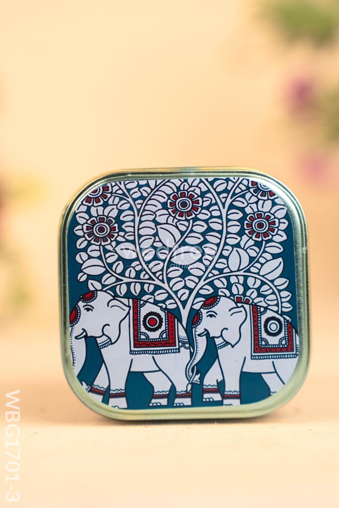 Printed Tin Box - Kalamkari Design - WBG1701-3