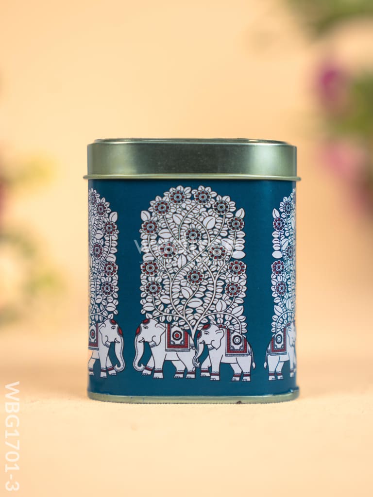Printed Tin Box - Kalamkari Design - WBG1701-3