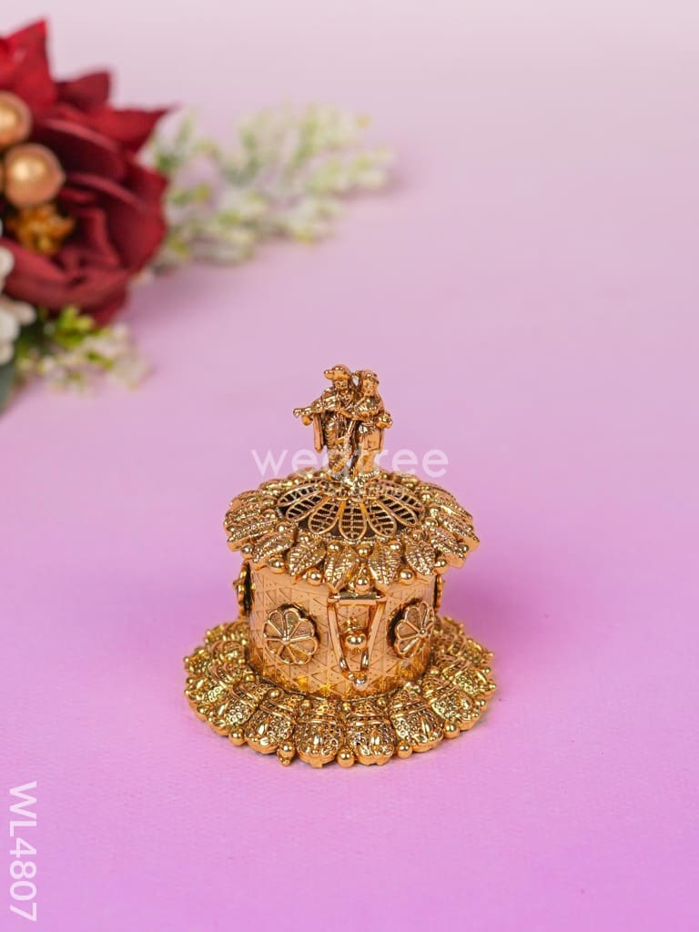 Radha-Krishna Kumkum Holder - 2 inch - WL4807