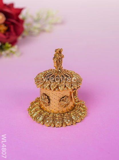 Radha-Krishna Kumkum Holder - 2 inch - WL4807