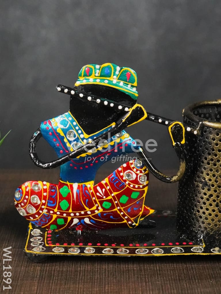 Rajasthani Musical Pen Stand Flute WL1891 BLiS