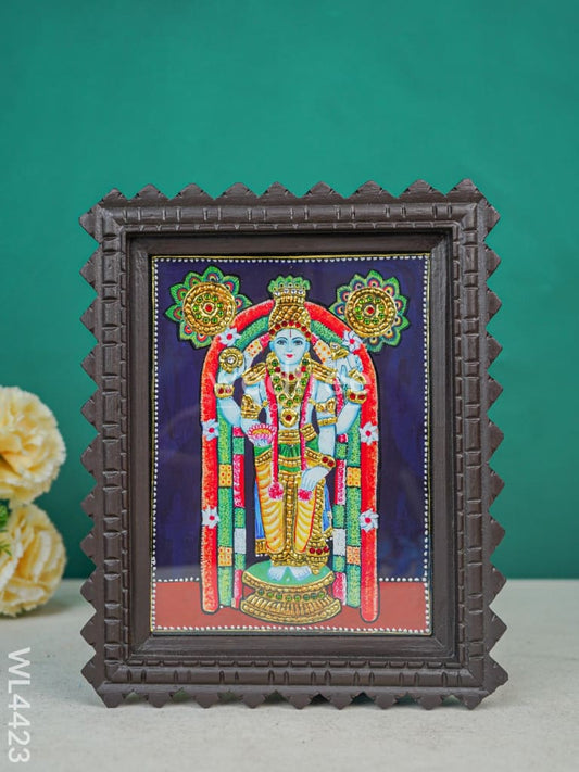 Ramar Photo frame with Tanjore art work - Flat (Gold foil) - 8 x 6 inch - WL4423
