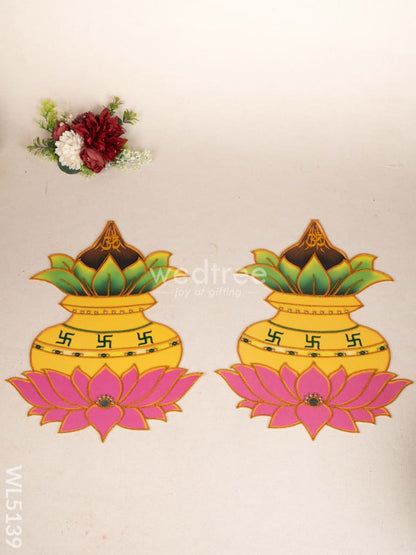 Rangoli - Kalash Set of 2 - WL5139