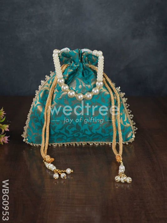 Raw Silk Potli Bag - WBG0953