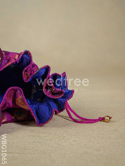 Raw Silk Potli Bag - WBG1065