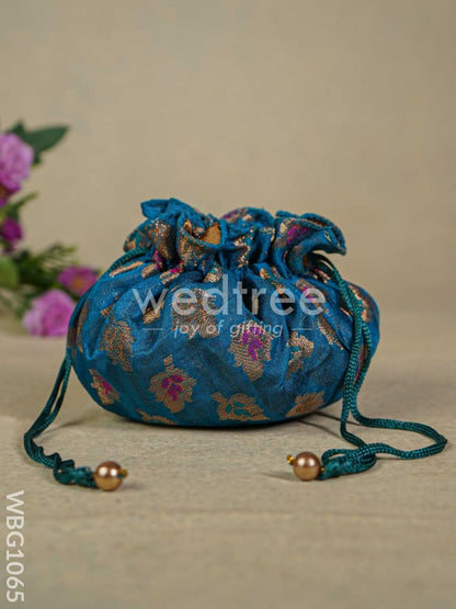 Raw Silk Potli Bag - WBG1065
