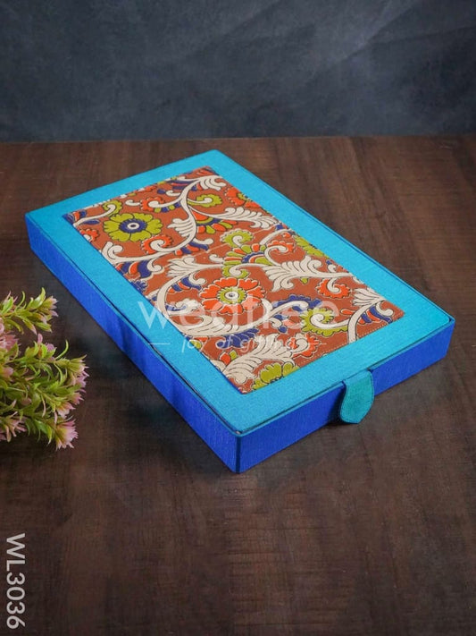 Raw Silk with Kalamkari Jewel Box - WL3036