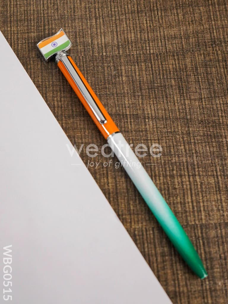 Roller Ball Point Pen - Tri Colour with Flag - WBG0515