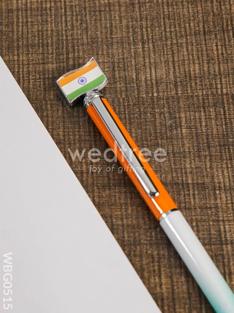 Roller Ball Point Pen - Tri Colour with Flag - WBG0515
