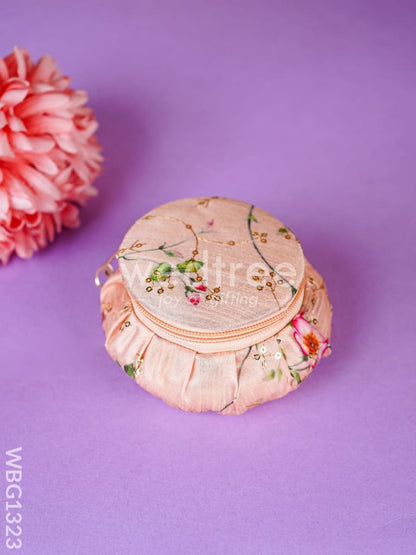 Round Floral Embroidery Bangle Holder - WBG1323