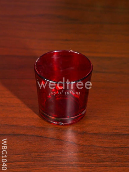 Round T Light Holder with Glass - WBG1040