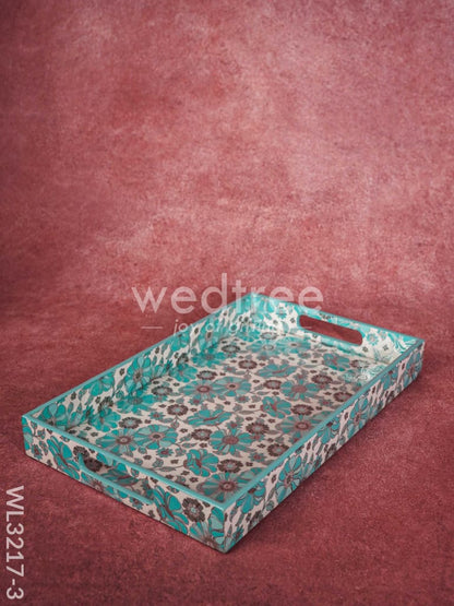Serving Tray Digitally Printed Floral Desings - WL3217