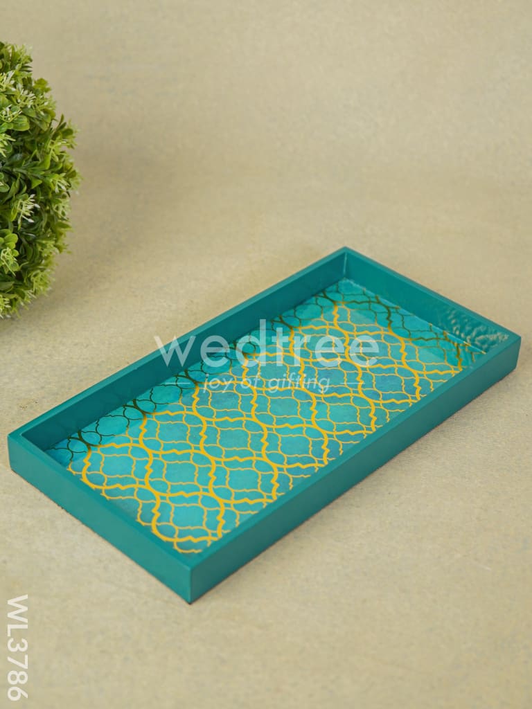 Serving Tray with Abstract Digital Prints - WL3786