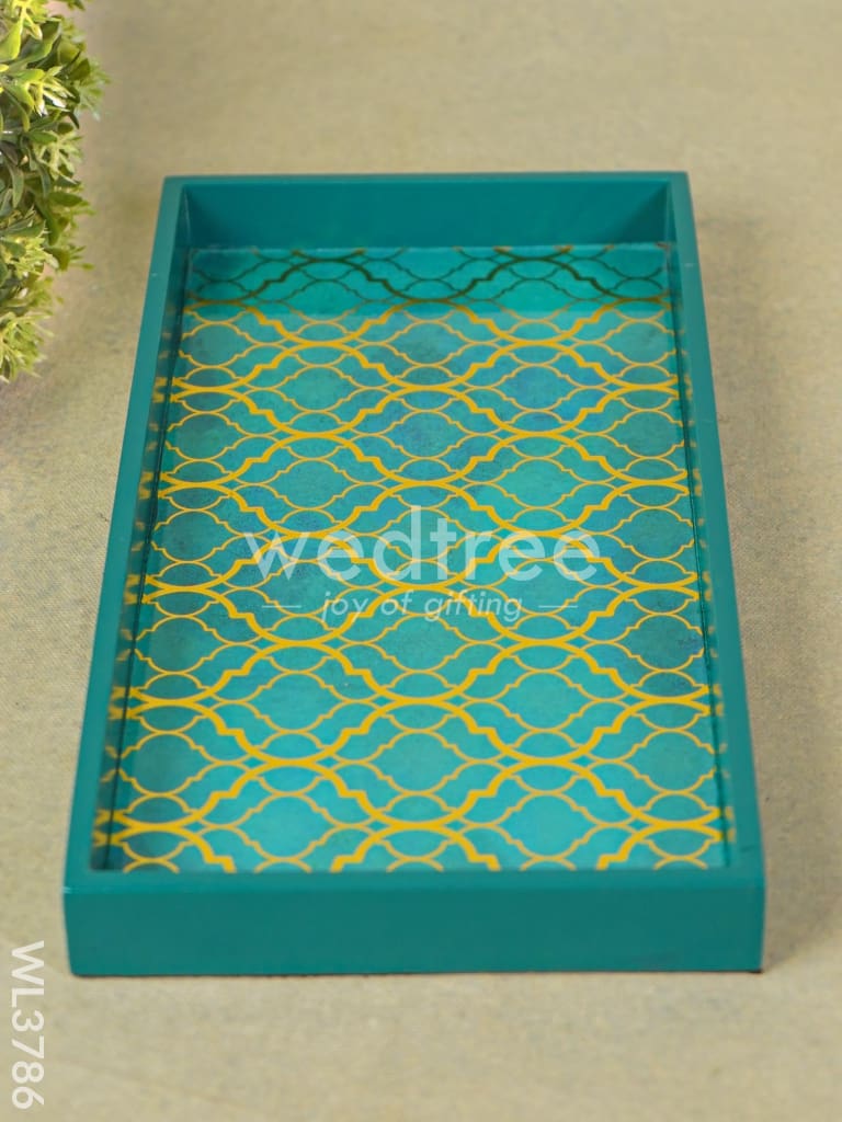 Serving Tray with Abstract Digital Prints - WL3786