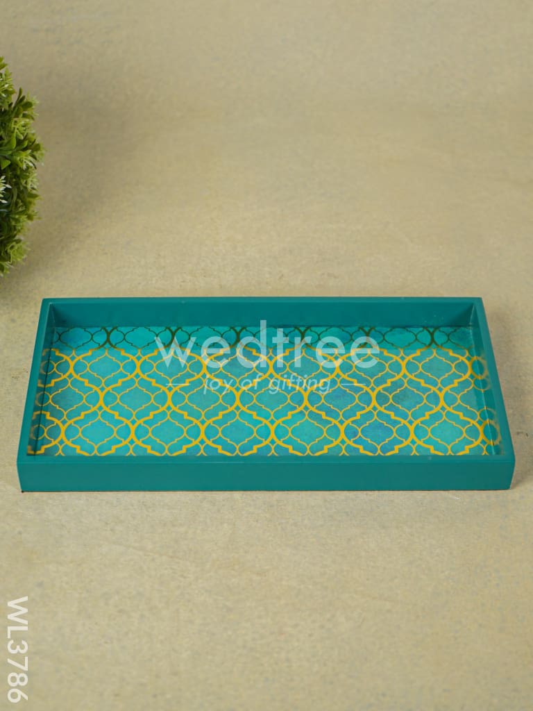 Serving Tray with Abstract Digital Prints - WL3786