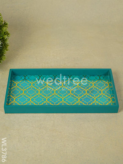Serving Tray with Abstract Digital Prints - WL3786