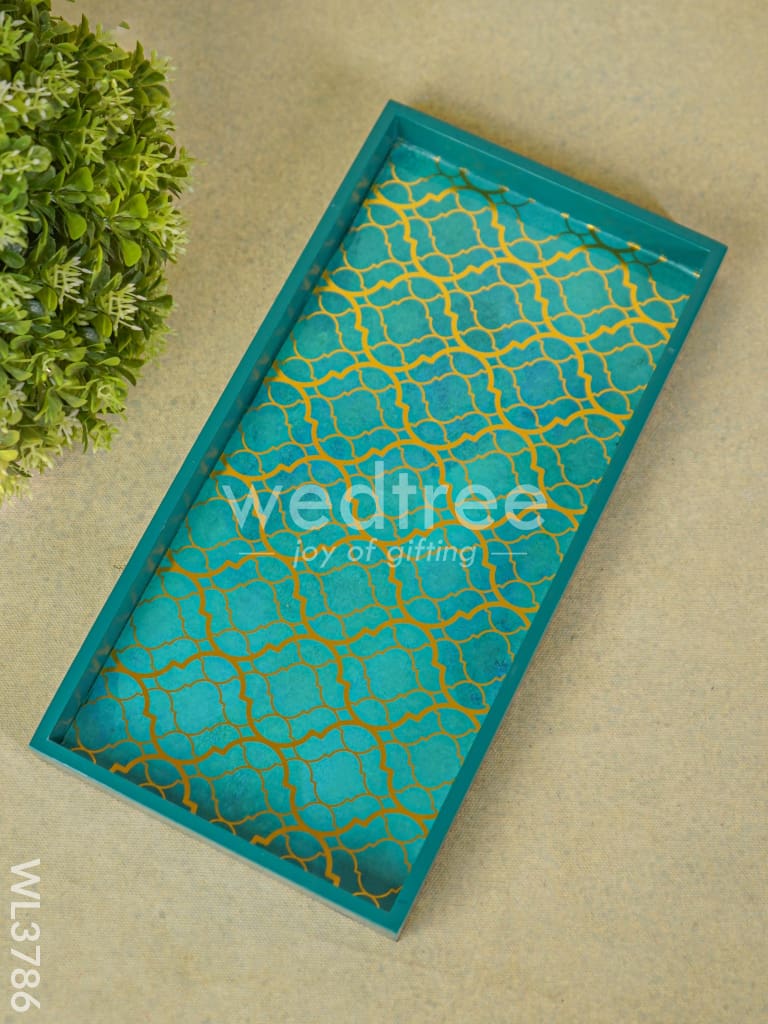 Serving Tray with Abstract Digital Prints - WL3786
