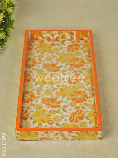 Serving Tray with Floral Digital Prints - WL3785