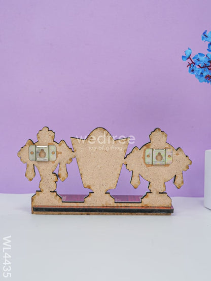 Shank-Chakra-Naama Wall Hanging with Stand - WL4435