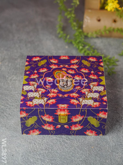Shreenath Ji Dry Fruit Box with 4 Partitions - WL3897