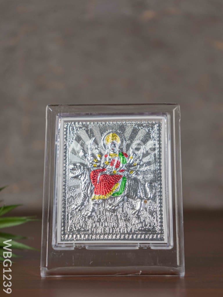 Silver Durga Photoframe with Stand - WBG1239