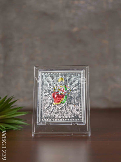 Silver Durga Photoframe with Stand - WBG1239