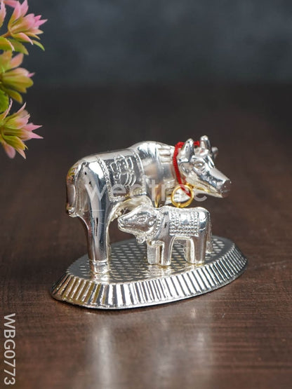 Silver Plated Cow and Calf - WBG0773